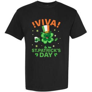 Viva St Patricks Day Funny Drink Garment-Dyed Heavyweight T-Shirt