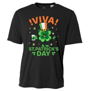 Viva St Patricks Day Funny Drink Cooling Performance Crew T-Shirt