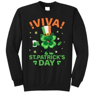 Viva St Patricks Day Funny Drink Sweatshirt