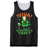 Viva St Patricks Day Funny Drink Mesh Reversible Basketball Jersey Tank