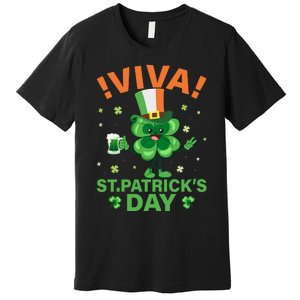 Viva St Patricks Day Funny Drink Premium T-Shirt