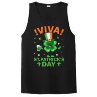 Viva St Patricks Day Funny Drink PosiCharge Competitor Tank