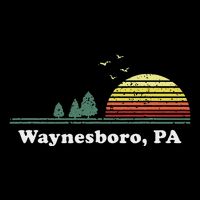 Vintage Sunset Pine Tree Waynesboro Pennsylvania Souvenir Backpack