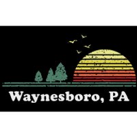 Vintage Sunset Pine Tree Waynesboro Pennsylvania Souvenir Bumper Sticker