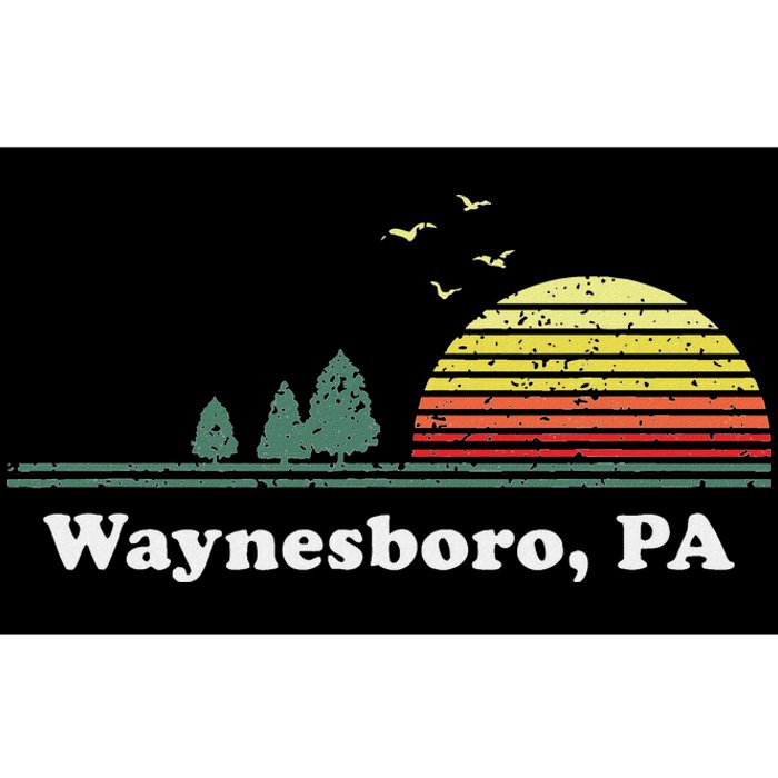 Vintage Sunset Pine Tree Waynesboro Pennsylvania Souvenir Bumper Sticker