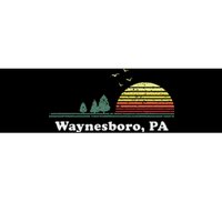 Vintage Sunset Pine Tree Waynesboro Pennsylvania Souvenir Bumper Sticker