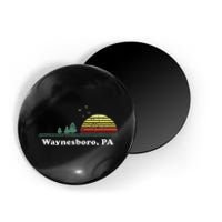 Vintage Sunset Pine Tree Waynesboro Pennsylvania Souvenir Magnet