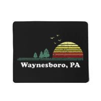 Vintage Sunset Pine Tree Waynesboro Pennsylvania Souvenir Mousepad