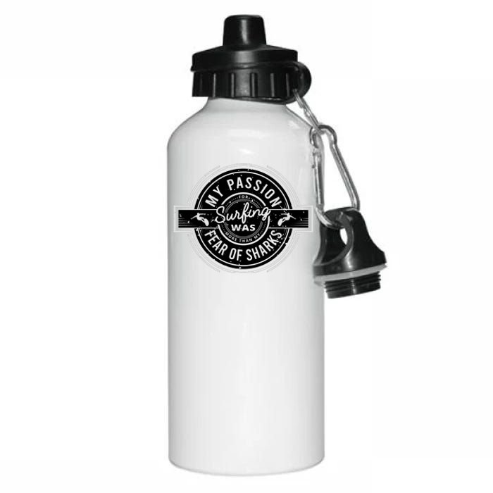 Vintage Surfing Passion Graphic Aluminum Water Bottle