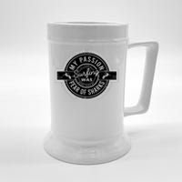 Vintage Surfing Passion Graphic Beer Stein