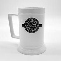 Vintage Surfing Passion Graphic Beer Stein