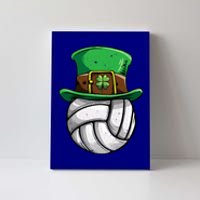 Volleyball St Patricks Day Leprechaun Ball Sports Gift Canvas