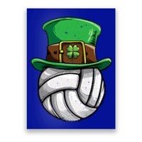 Volleyball St Patricks Day Leprechaun Ball Sports Gift Poster