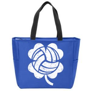 Volleyball St Patricks Day Sports Shamrock Costume Cool Gift Zip Tote Bag