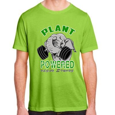 Vegan Strong Plant Powered Elephant Healthy Lifestyle Gift Adult ChromaSoft Performance T-Shirt