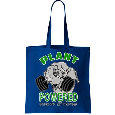 Vegan Strong Plant Powered Elephant Healthy Lifestyle Gift Tote Bag