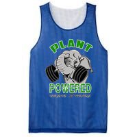 Vegan Strong Plant Powered Elephant Healthy Lifestyle Gift Mesh Reversible Basketball Jersey Tank