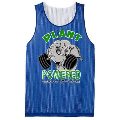 Vegan Strong Plant Powered Elephant Healthy Lifestyle Gift Mesh Reversible Basketball Jersey Tank