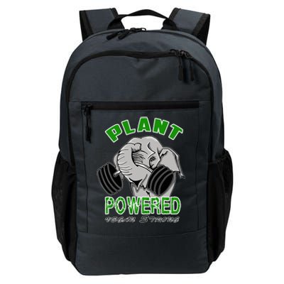 Vegan Strong Plant Powered Elephant Healthy Lifestyle Gift Daily Commute Backpack