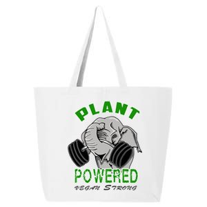 Vegan Strong Plant Powered Elephant Healthy Lifestyle Gift 25L Jumbo Tote