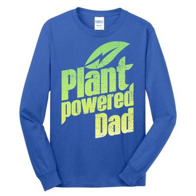 Vegan Strong Plant Powered Super Dad Workout Cute Gift Tall Long Sleeve T-Shirt