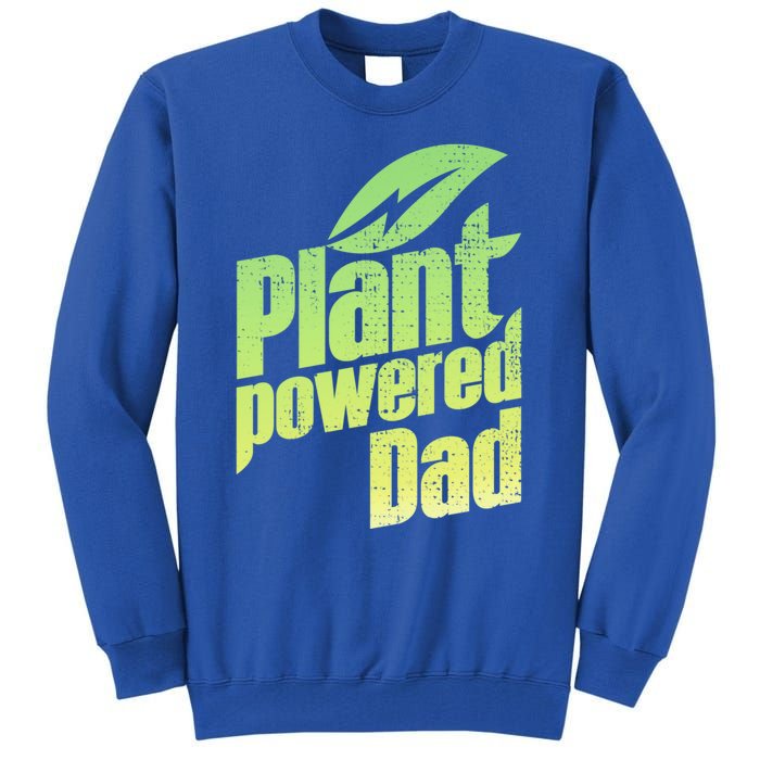 Vegan Strong Plant Powered Super Dad Workout Cute Gift Tall Sweatshirt