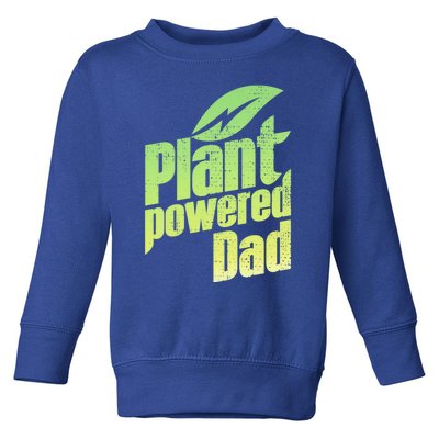 Vegan Strong Plant Powered Super Dad Workout Cute Gift Toddler Sweatshirt