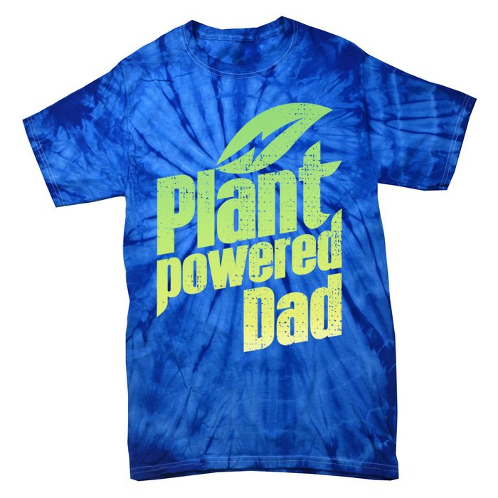 Vegan Strong Plant Powered Super Dad Workout Cute Gift Tie-Dye T-Shirt