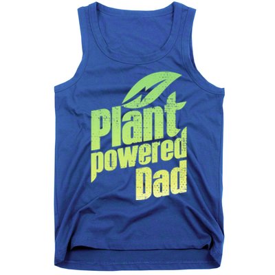 Vegan Strong Plant Powered Super Dad Workout Cute Gift Tank Top