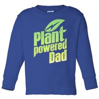 Vegan Strong Plant Powered Super Dad Workout Cute Gift Toddler Long Sleeve Shirt