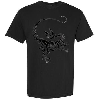 Velociraptor Skeleton Print Garment-Dyed Heavyweight T-Shirt