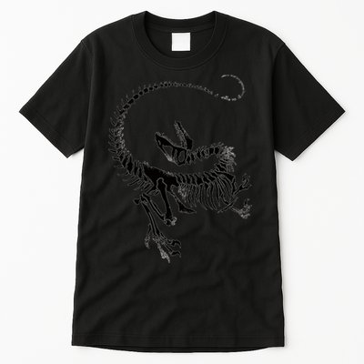 Velociraptor Skeleton Print Tall T-Shirt