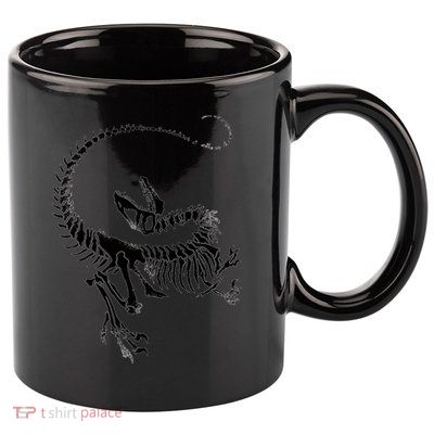 Velociraptor Skeleton Print 11oz C Handle Ceramic Mug