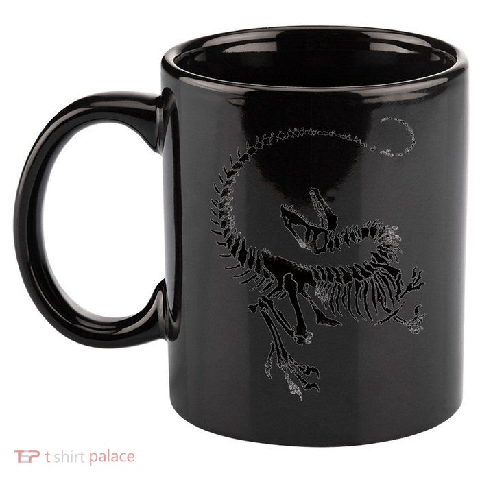 Velociraptor Skeleton Print 11oz C Handle Ceramic Mug