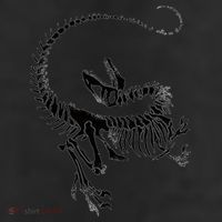 Velociraptor Skeleton Print 11oz C Handle Ceramic Mug