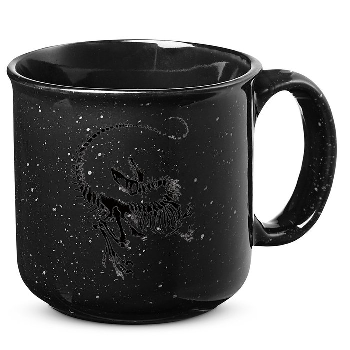 Velociraptor Skeleton Print 15oz Campfire Ceramic Mug