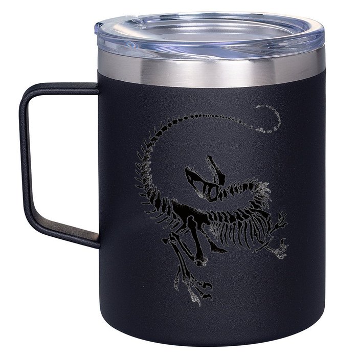 Velociraptor Skeleton Print 12oz Stainless Steel Coffee Mug