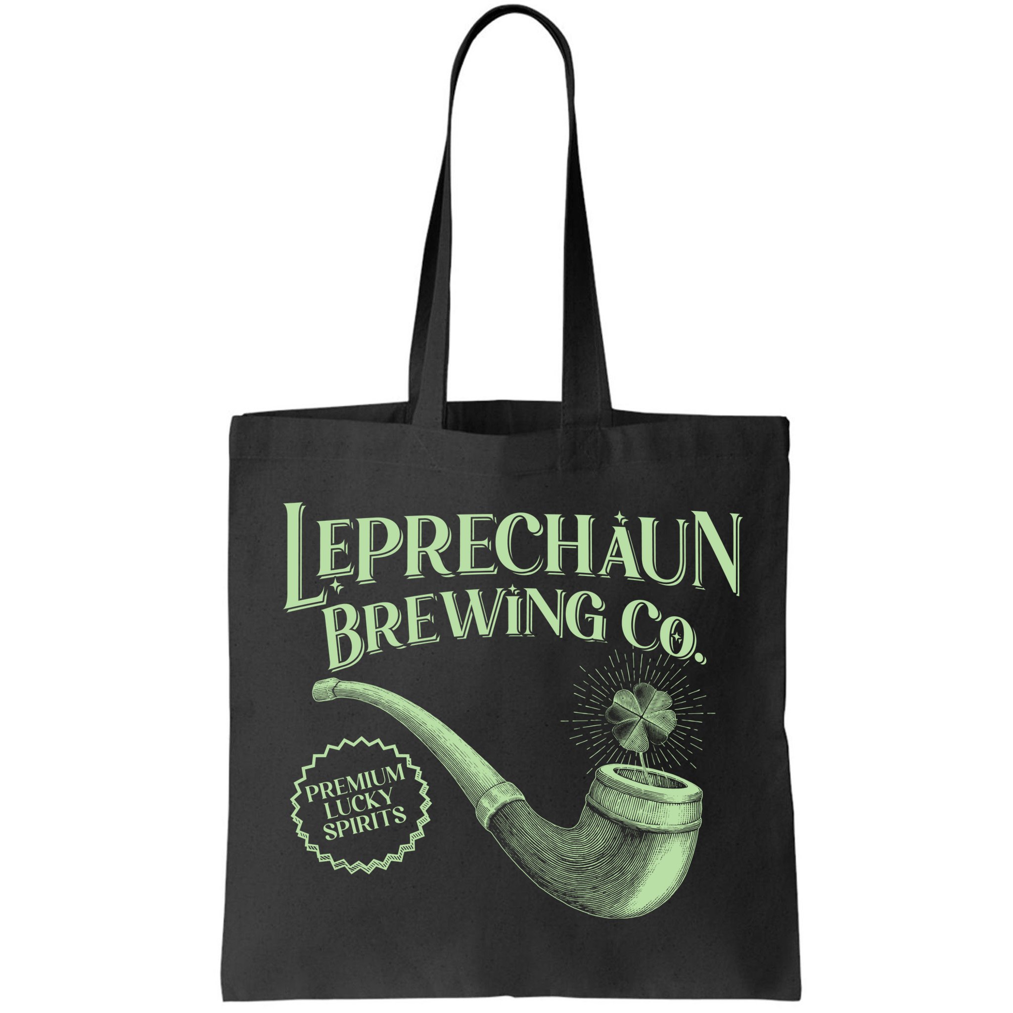 Vintage St Patrick's Day Leprechaun Brewing Co Premium Lucky Spirits Bag