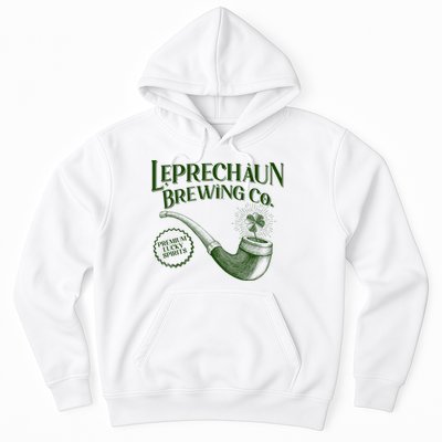 Vintage St Patrick's Day Leprechaun Brewing Co Premium Lucky Spirits Hoodie