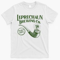 Vintage St Patrick's Day Leprechaun Brewing Co Premium Lucky Spirits T-Shirt