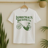 Vintage St Patrick's Day Leprechaun Brewing Co Premium Lucky Spirits T-Shirt