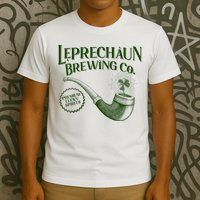 Vintage St Patrick's Day Leprechaun Brewing Co Premium Lucky Spirits T-Shirt