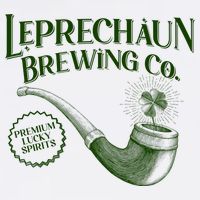 Vintage St Patrick's Day Leprechaun Brewing Co Premium Lucky Spirits T-Shirt
