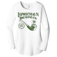 Vintage St Patrick's Day Leprechaun Brewing Co Premium Lucky Spirits Women's Perfect Tri Tunic Long Sleeve Shirt