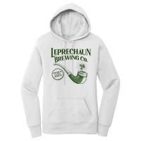 Vintage St Patrick's Day Leprechaun Brewing Co Premium Lucky Spirits Women's Pullover Hoodie