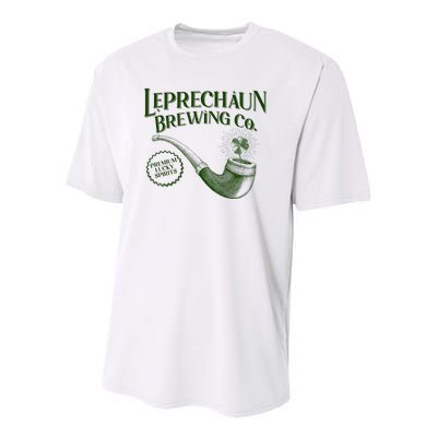 Vintage St Patrick's Day Leprechaun Brewing Co Premium Lucky Spirits Youth Performance Sprint T-Shirt