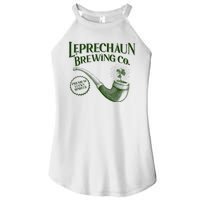 Vintage St Patrick's Day Leprechaun Brewing Co Premium Lucky Spirits Women's Perfect Tri Rocker Tank