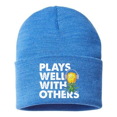 Vintage Swingers Party Upside Down Pineapple Meaningful Gift Sustainable Knit Beanie