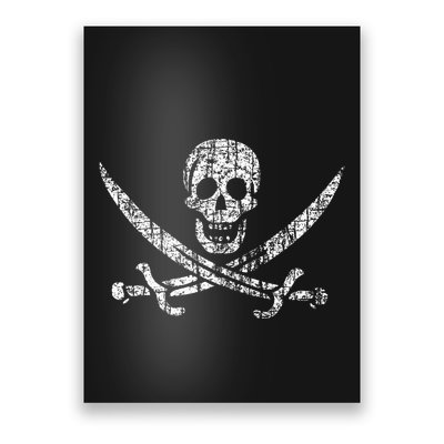 Vintage Skull Pirate Flag Poster
