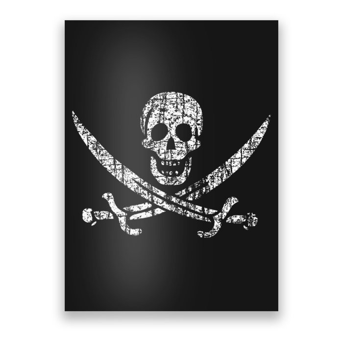 Vintage Skull Pirate Flag Poster